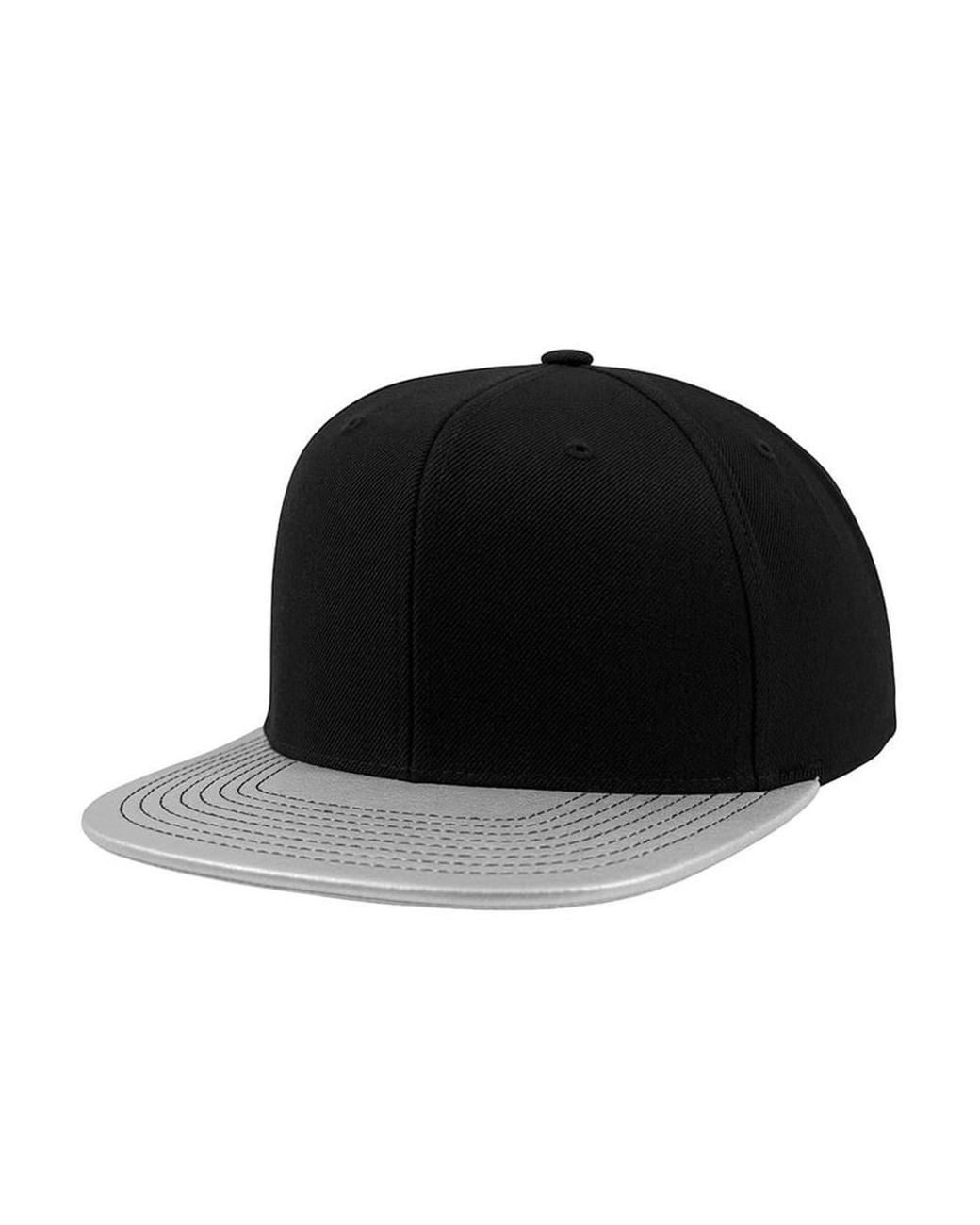 Flexfit Black Metallic Visor Snapback Cap Pack Of 2