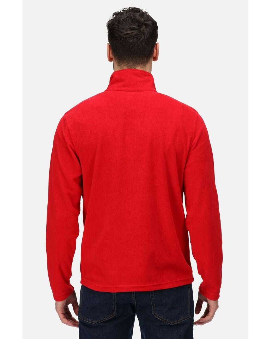 Regatta Red Micro Lightweight Half Zip Fleece for men