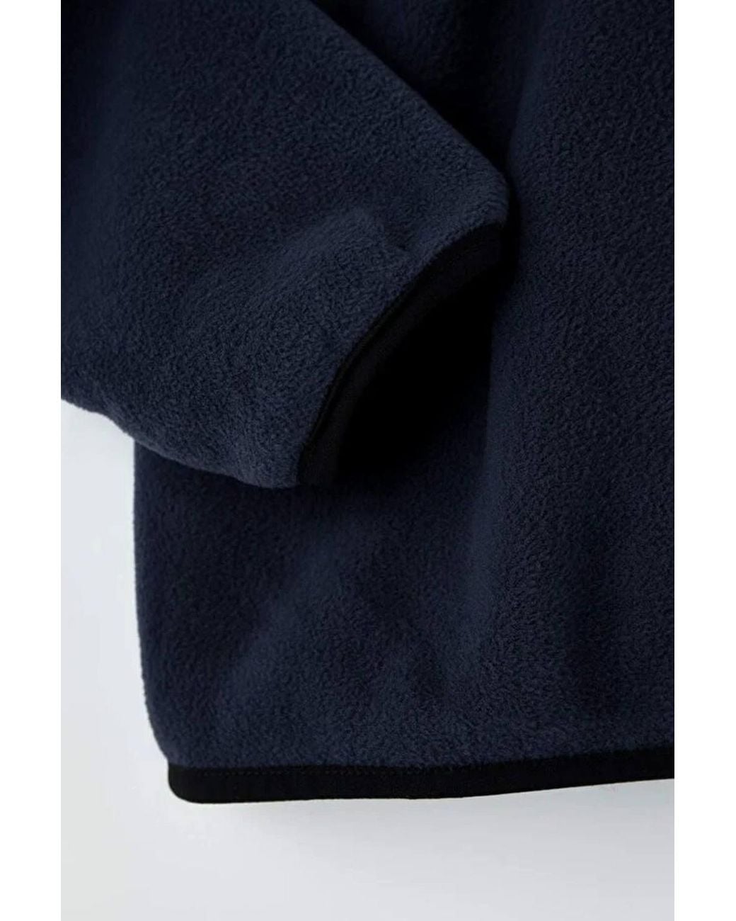 WOVCOR Blue Half Zip Fleece Sweatshirt for men
