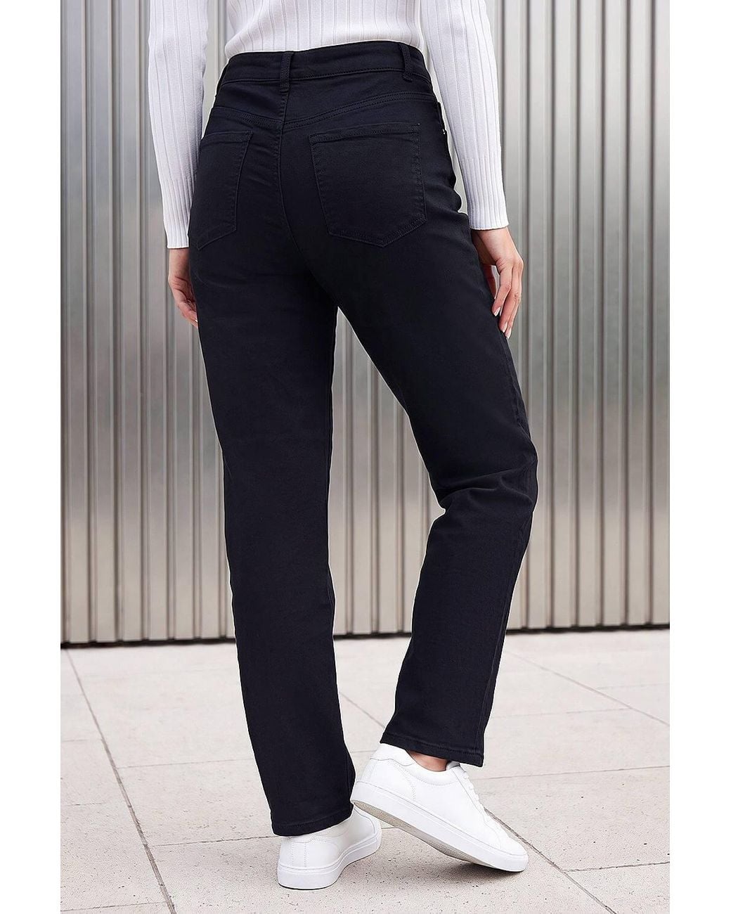 Roman Blue Straight Leg Stretch Jeans