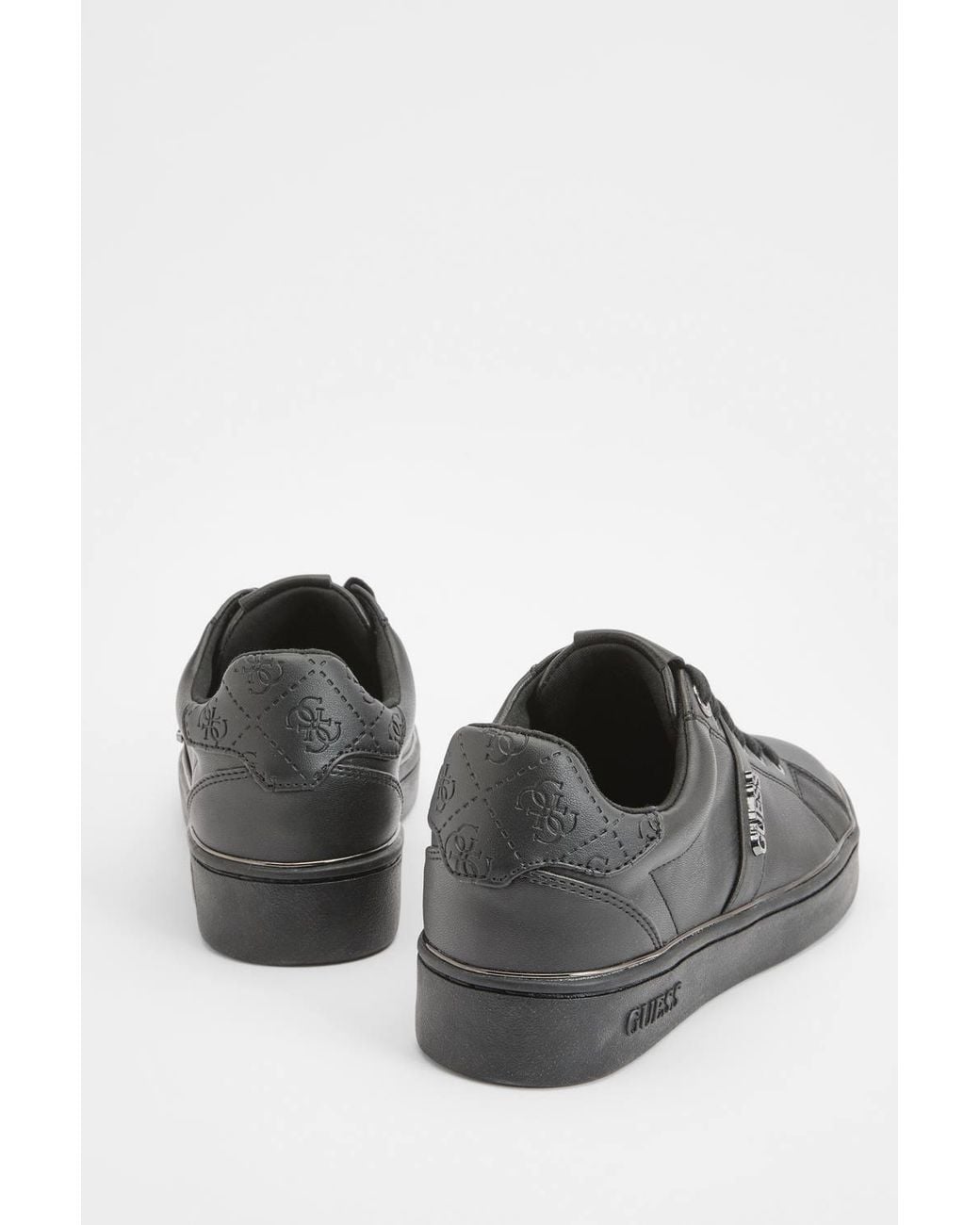 Guess Gray Britz Court Lace Up Trainers