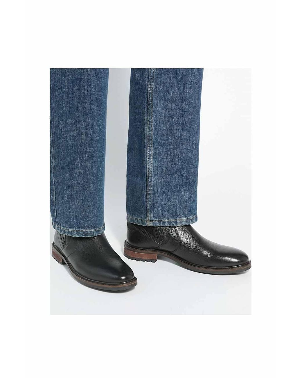 Dune Black 'Scouter' Leather Smart Boots for men