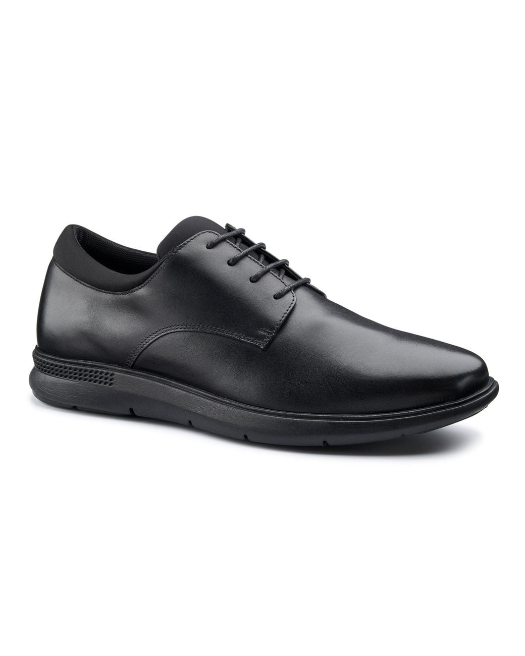 Hotter Black Wide Fit 'Hugo' Formal Shoes for men