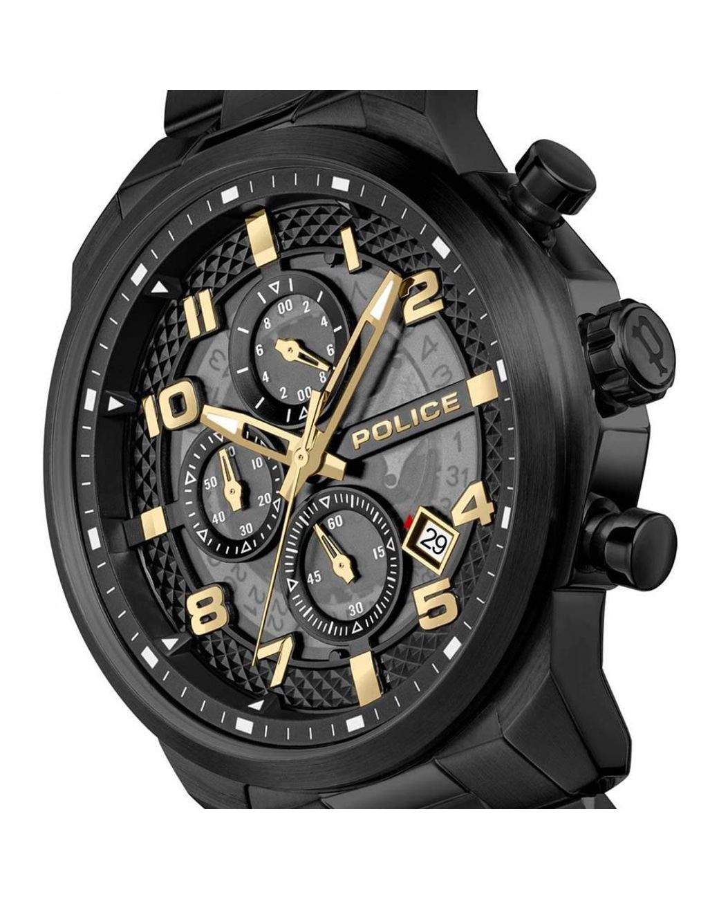 Police Black Pewgk0053902 Urban 44Mm Quartz Watch for men