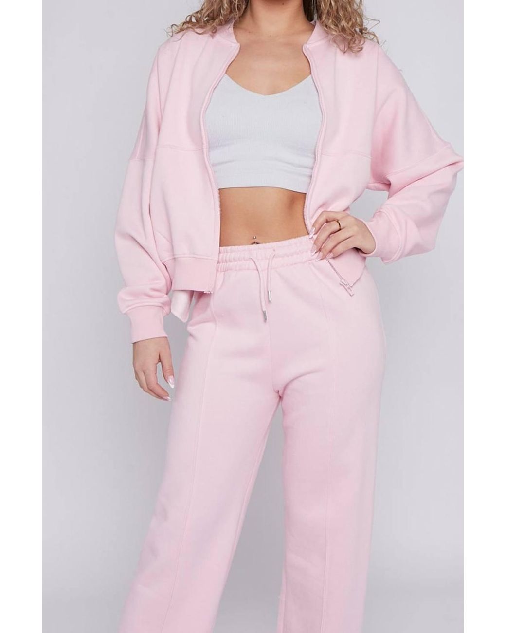Stylewise Pink Fleece Zipper