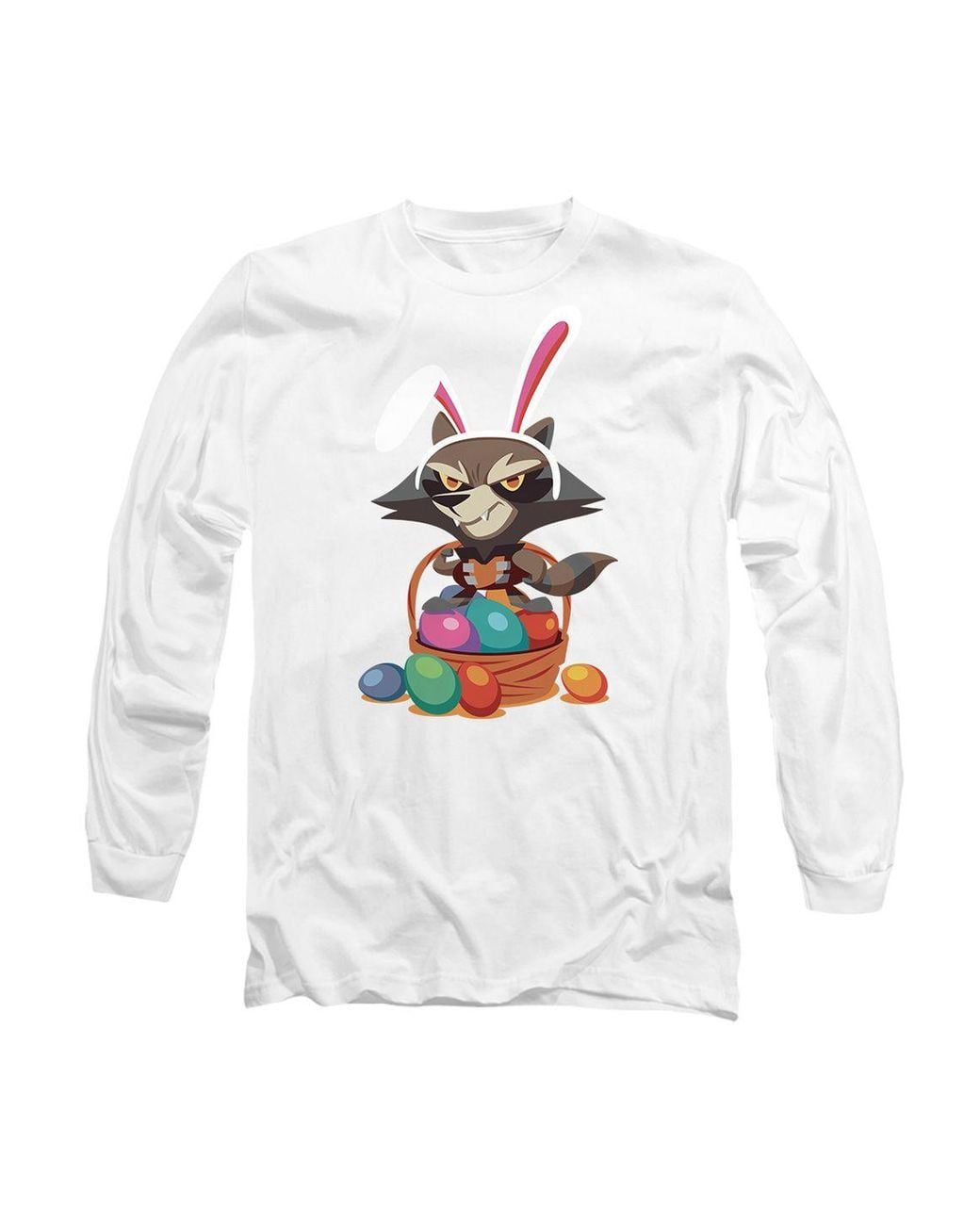 Marvel White Guardians Of The Galaxy Sweet Rabbit Long Sleeve T-Shirt