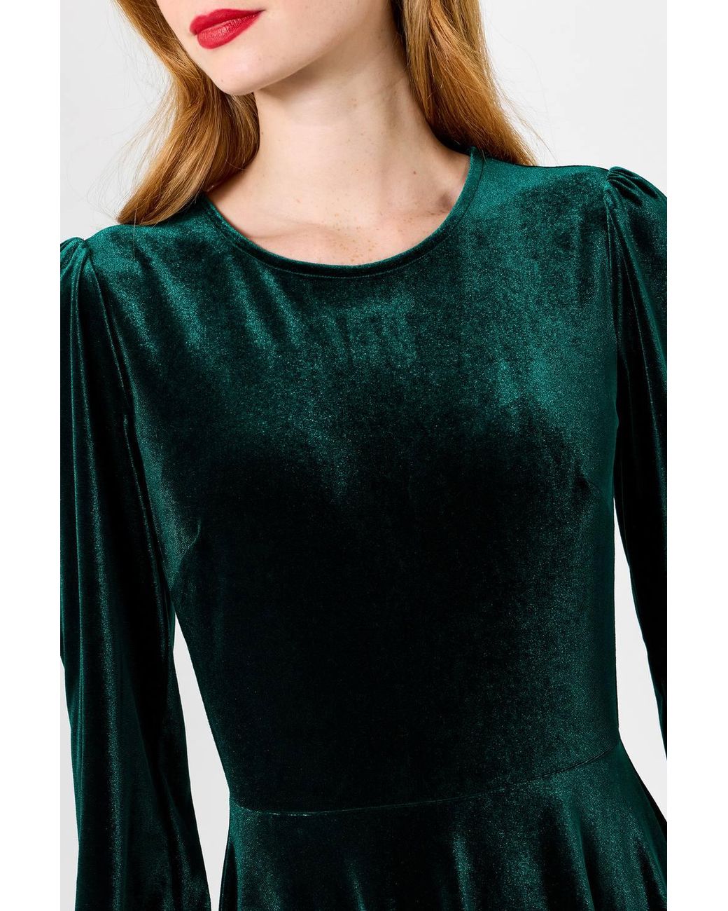 Joe Browns Blue Julietta Velour Dress