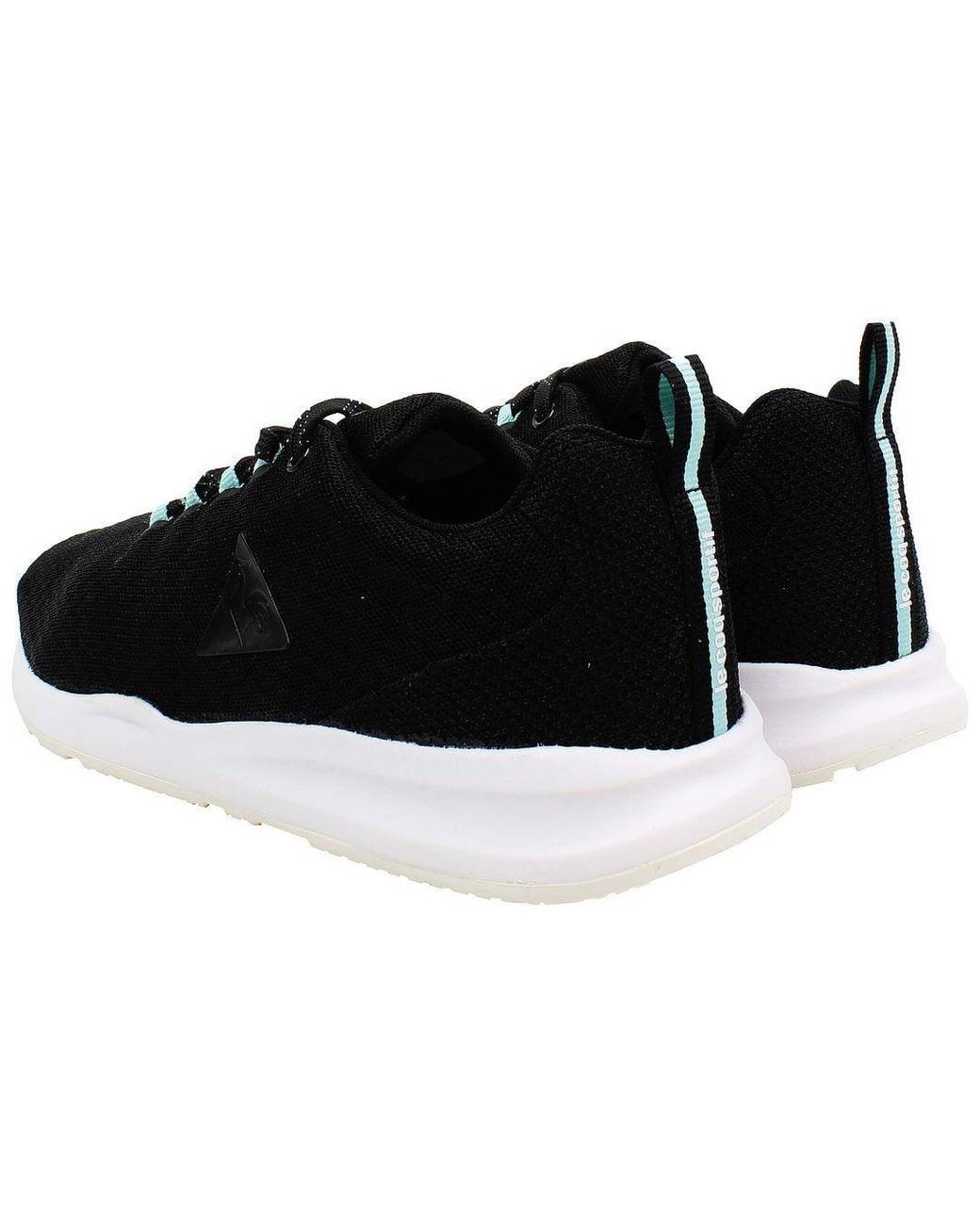 Le Coq Sportif Black Techracer Feminie Mesh Lace-Up Synthetic Trainers