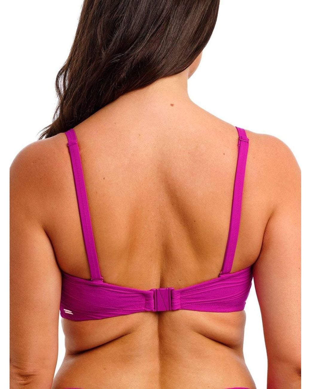 Fantasie Purple Beach Waves Bandeau Bikini Top
