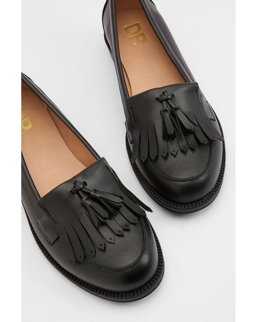 Dorothy Perkins Blue Wide Fit Leigh Fringe Loafers