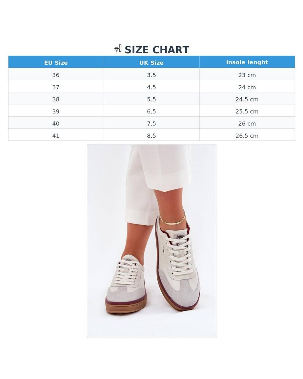 Love Lace White Suede Animal Print Comfortable Sports Trainers