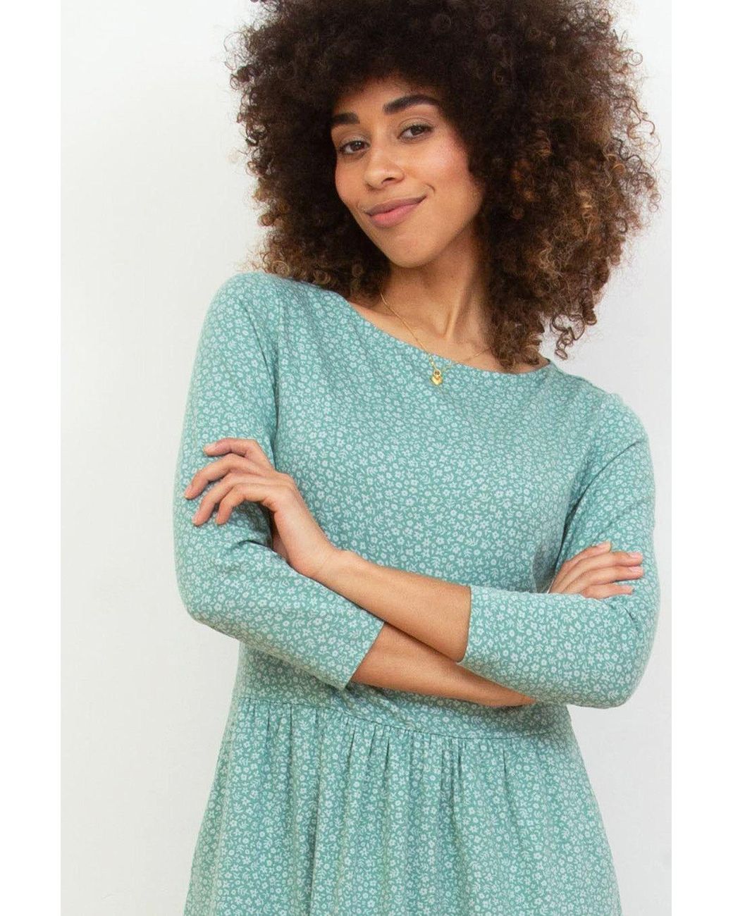 Kite Blue Beechwood 3/4 Sleeve Jersey Dress