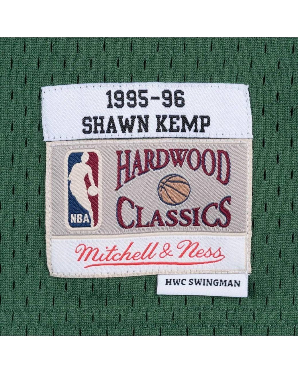 Mitchell & Ness Green Nba Jersey Seattle Supersonics Shawn Kemp for men