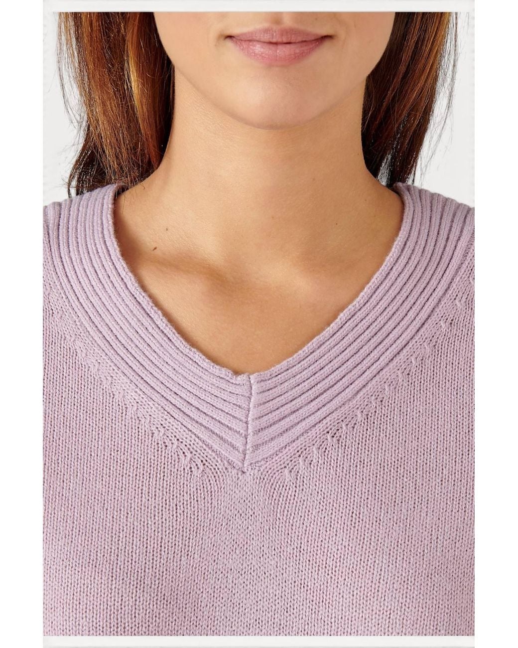 DAMART Purple V-Neck Jumper
