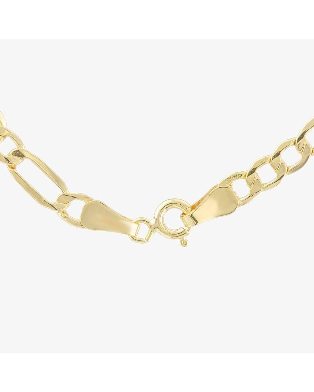 T.H.Baker Metallic 9Ct 20 Inch Hollow Figaro Chain Hf080-20