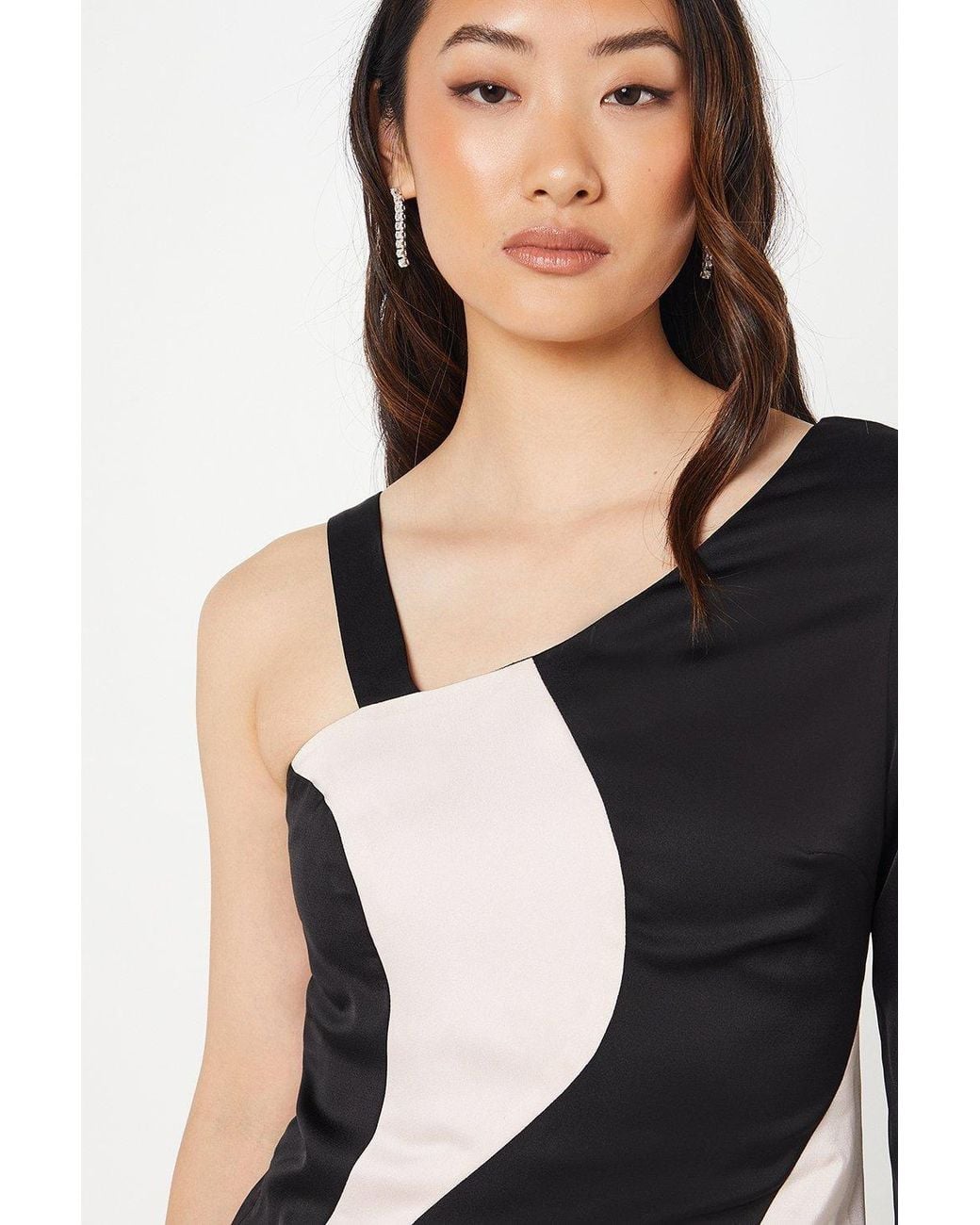 Coast Multicolor Satin Midi Wedding Guest Dress