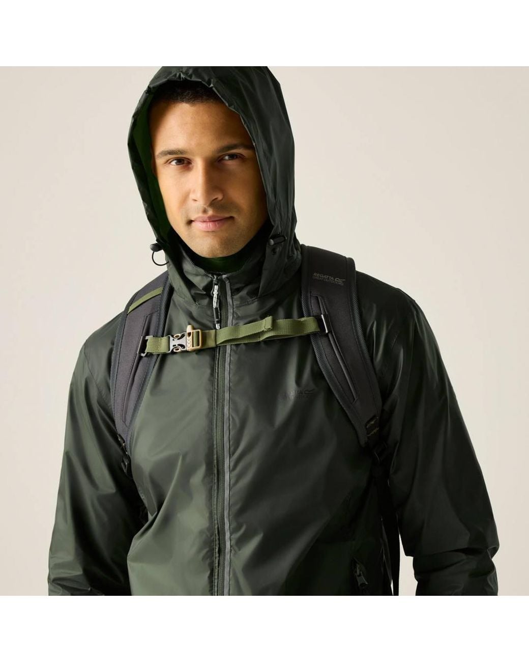 Regatta Green Lyle Iv Waterproof Packaway Jacket for men