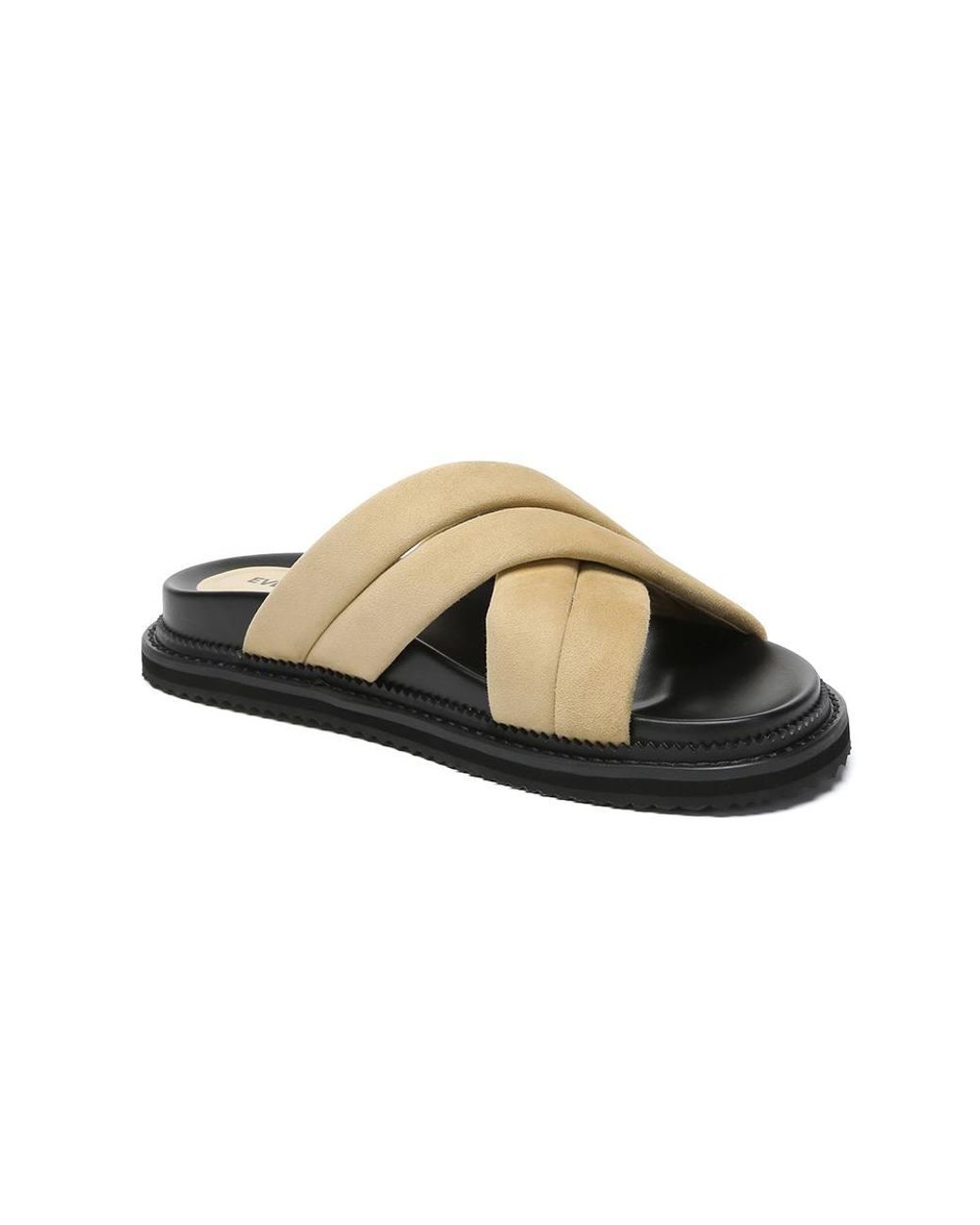EverAu Australia Brown Sheep Suede Rylan Slides With Rubber Sole