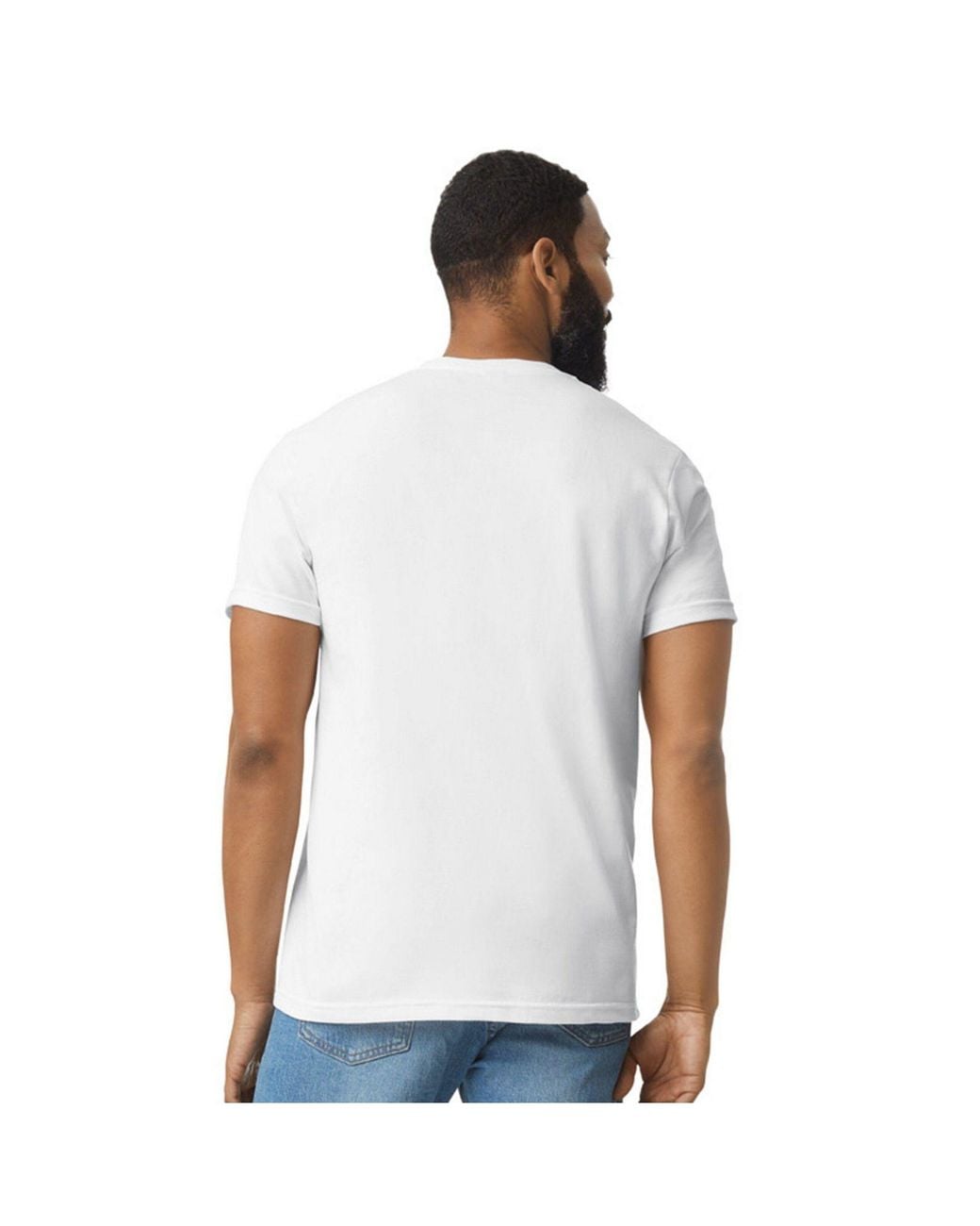 Gildan White Softstyle Cvc T-Shirt for men