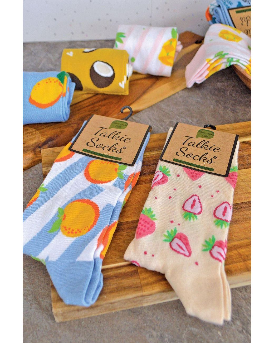 Sock Snob Pink 1 Pack Cotton Novelty Design Fruit Socks