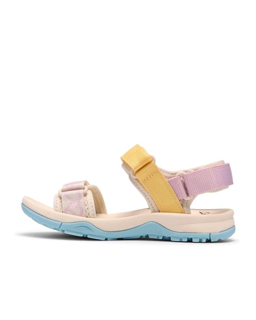 Clarks Blue Wharf Tide Kid Combination Flat Sandals, Two Part Sandals