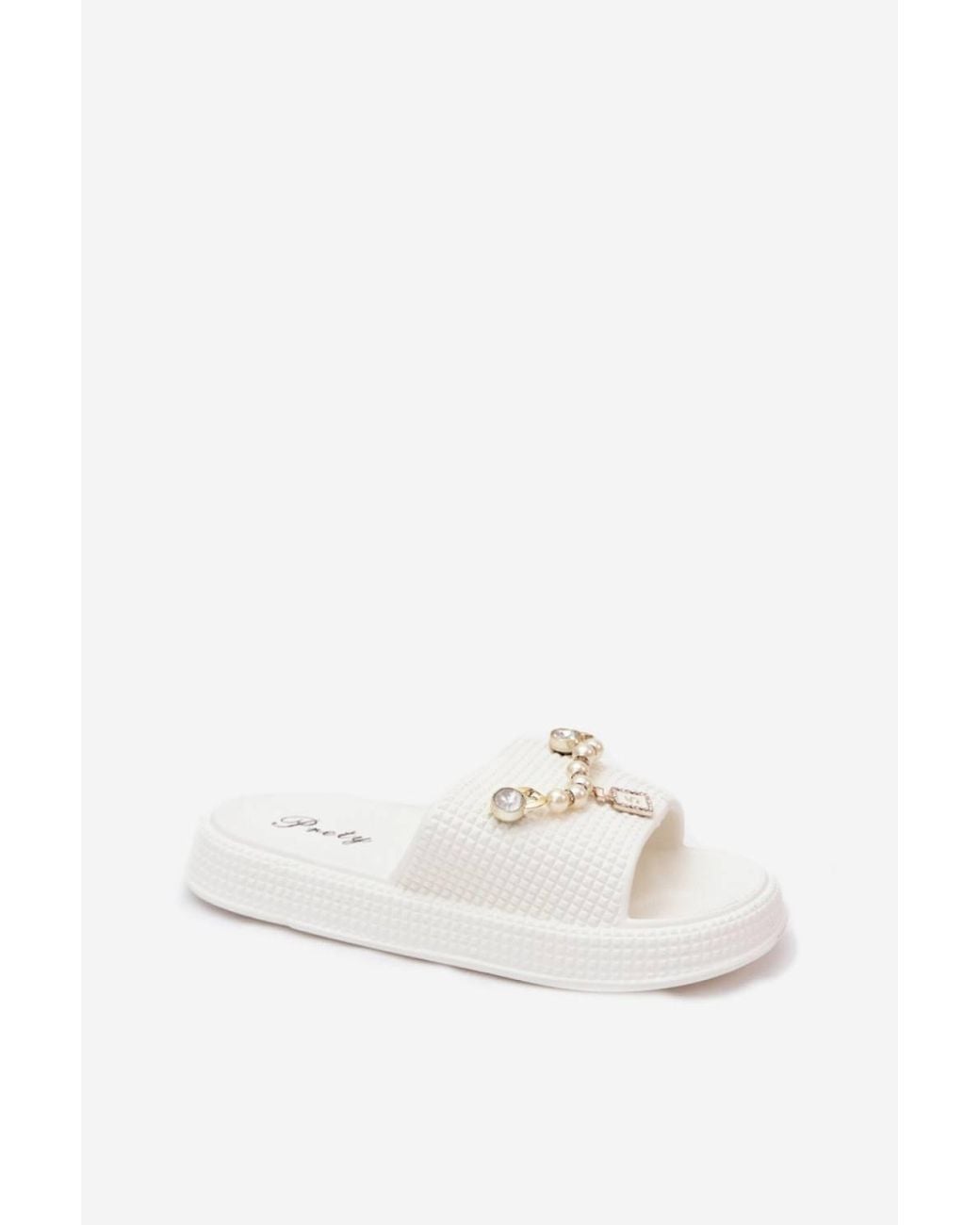 Love Lace White Summer Warm Platform Flatforms