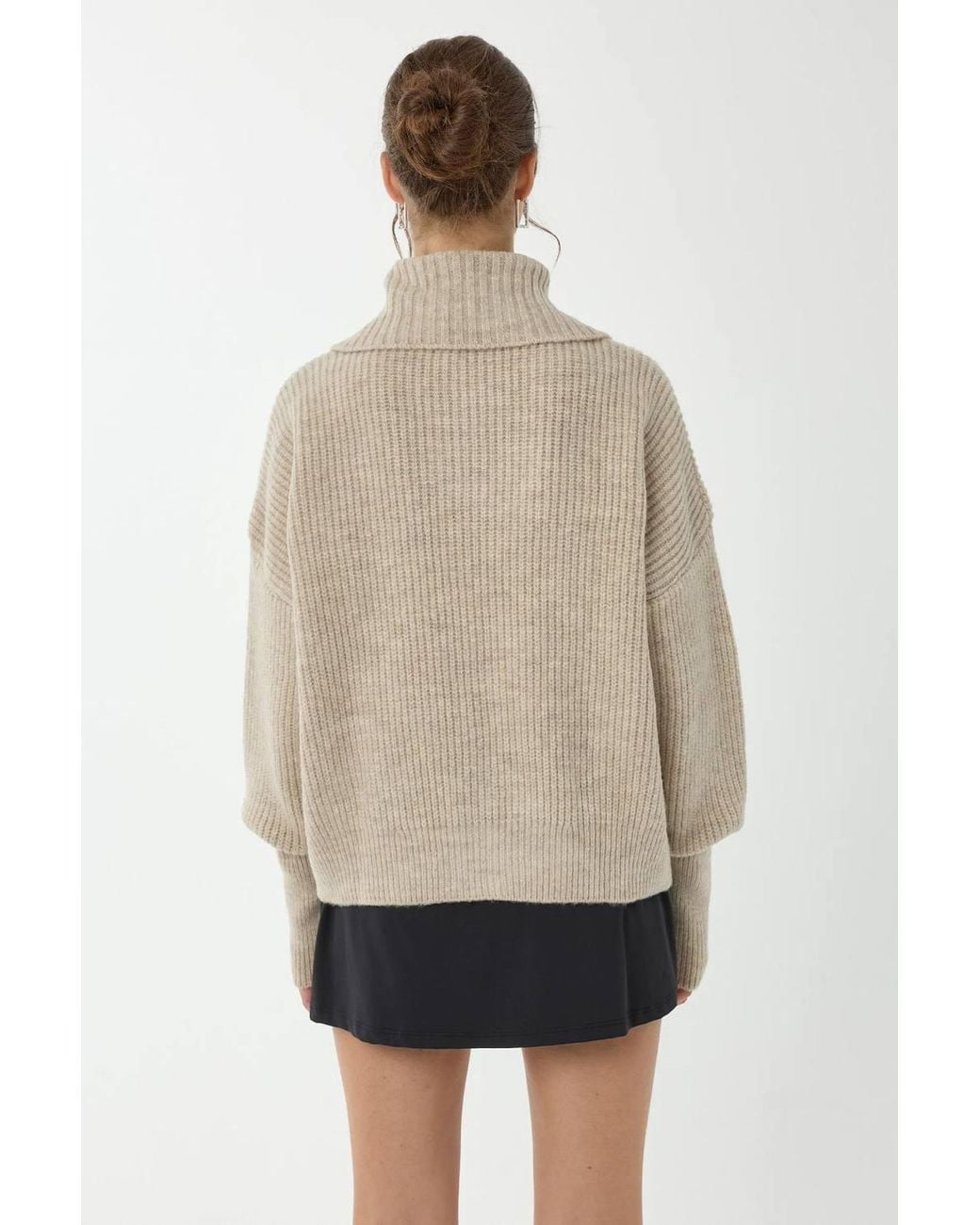 Hiccup Natural Regular Fit Zippered Cardigan