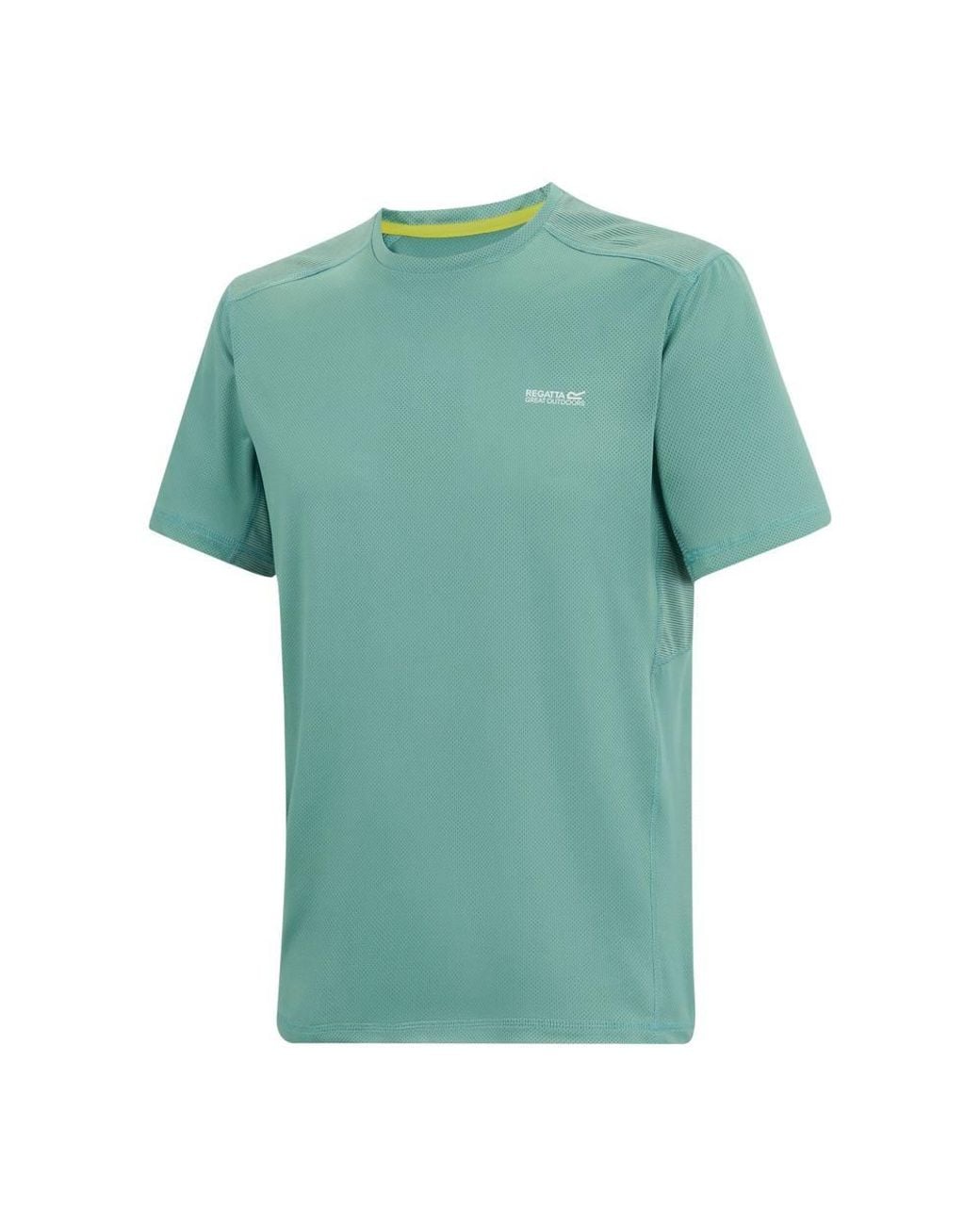 Regatta Green Virda Short Sleeved Active Mesh T-Shirt for men