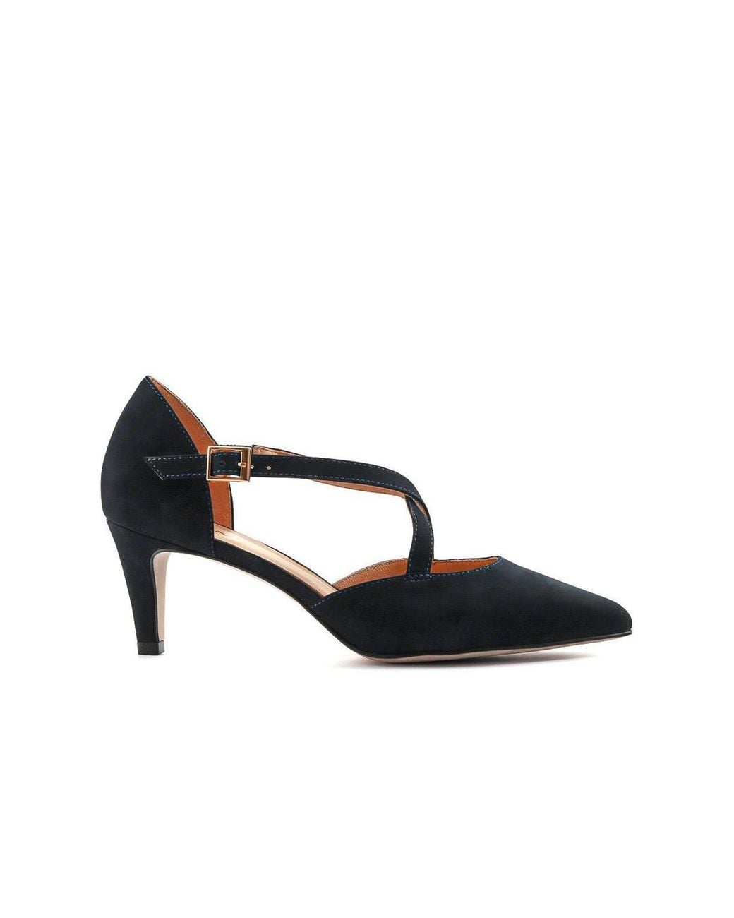 Jones Bootmaker Blue Ysa Leather Stiletto-Heeled Court Shoes