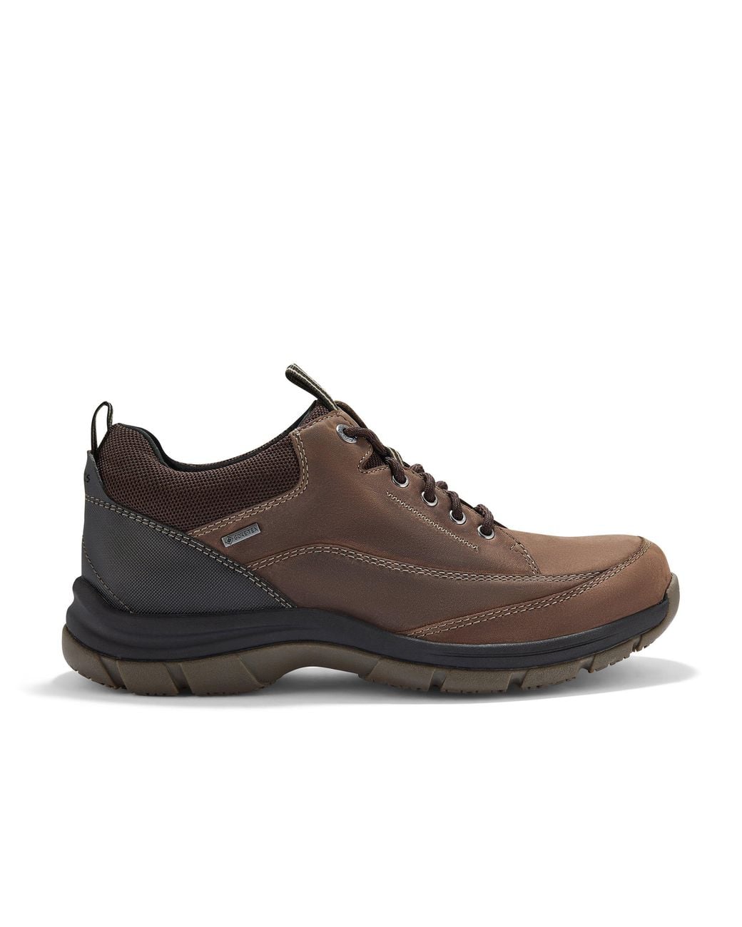 Clarks Brown Spypath Lo Gore-Tex Dark Leather Trainers, Walking for men