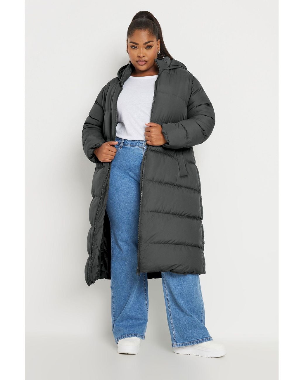 Yours Blue Padded 2-In-1 Puffer Coat