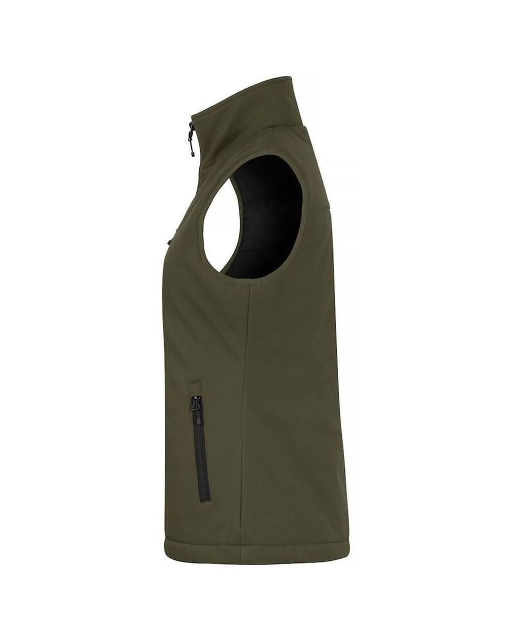 Clique Green Softshell Panels Gilet