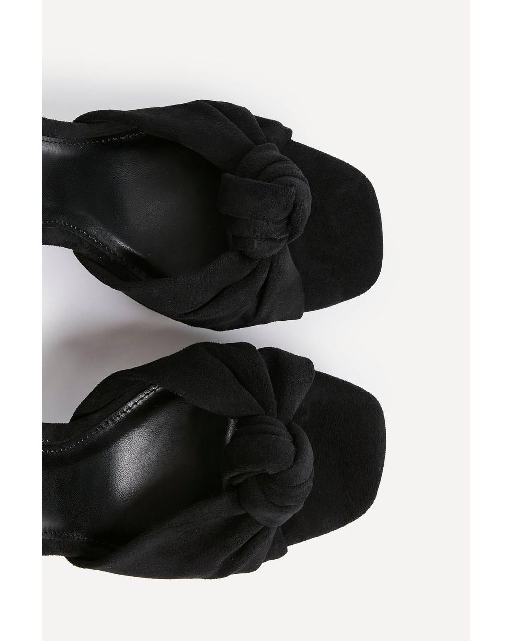 Linzi Black Ruba Knotted Platform Heels