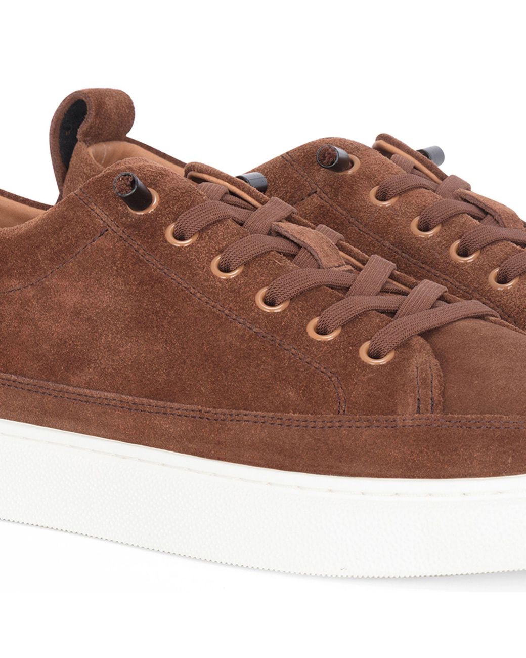 Infinity Leather Brown Justin Reess Suede Leather Trainers Sneakers for men