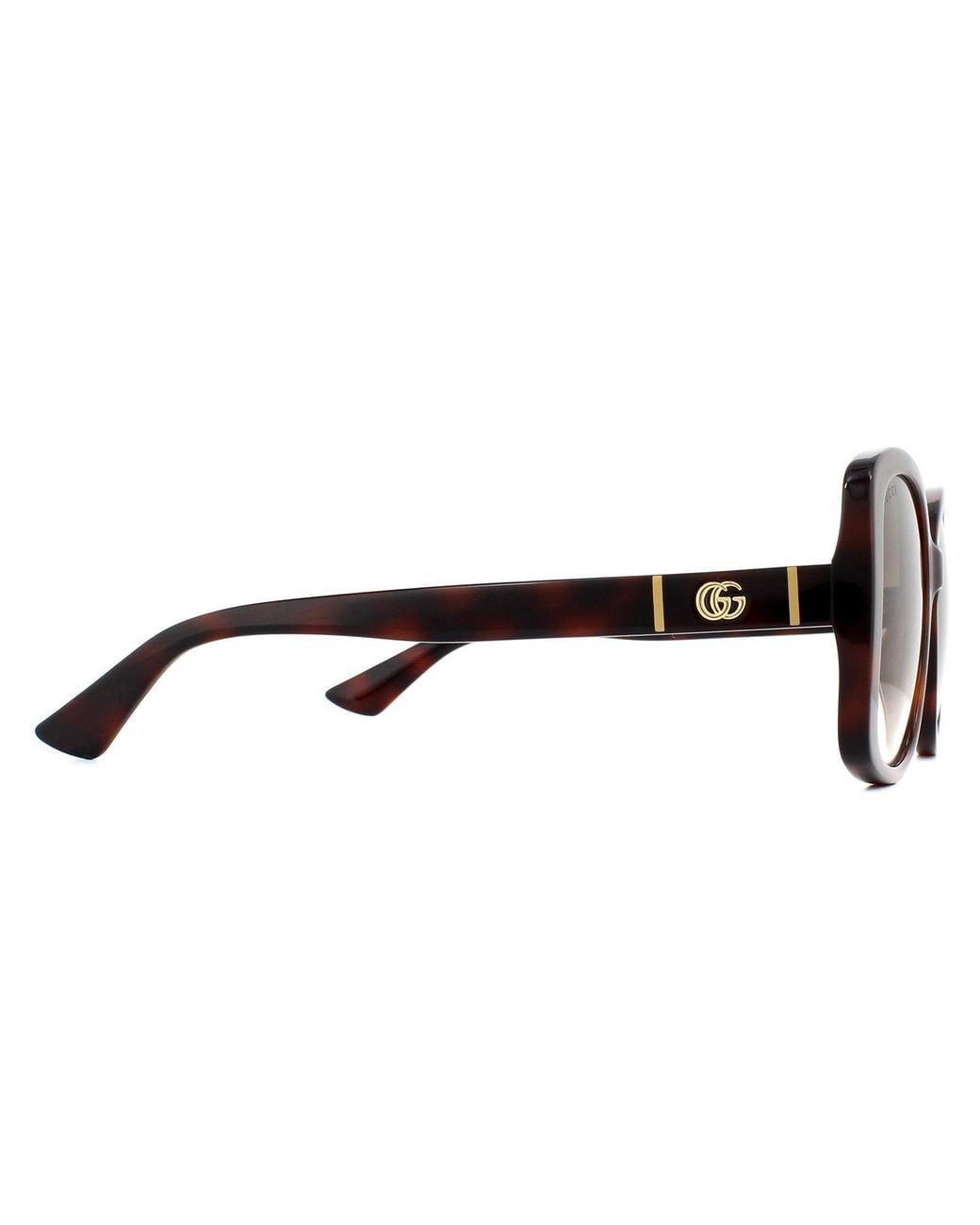 Gucci Brown Butterfly Havana Gradient Gg0762S Sunglasses