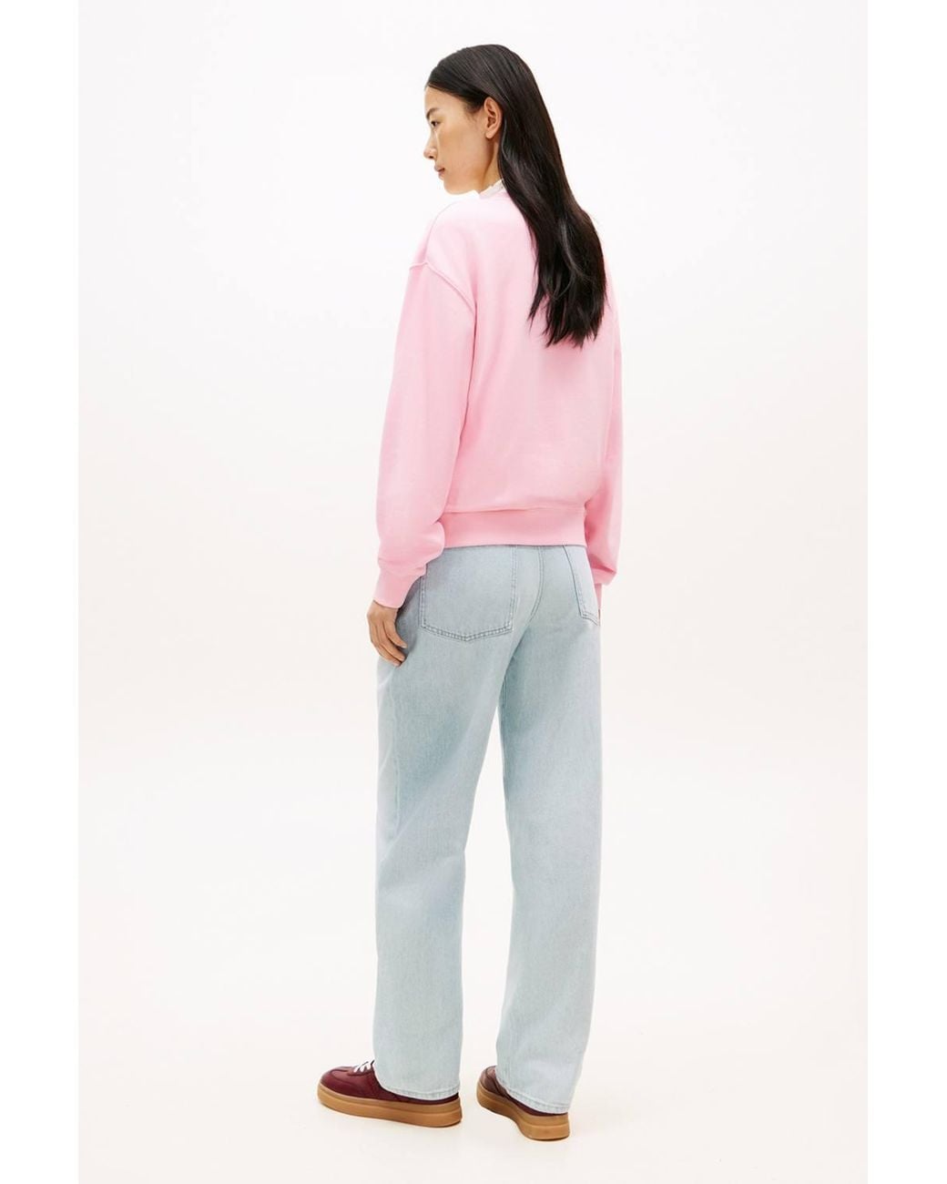 Tommy Hilfiger Pink Th Script Reg Sweatshirt Classic
