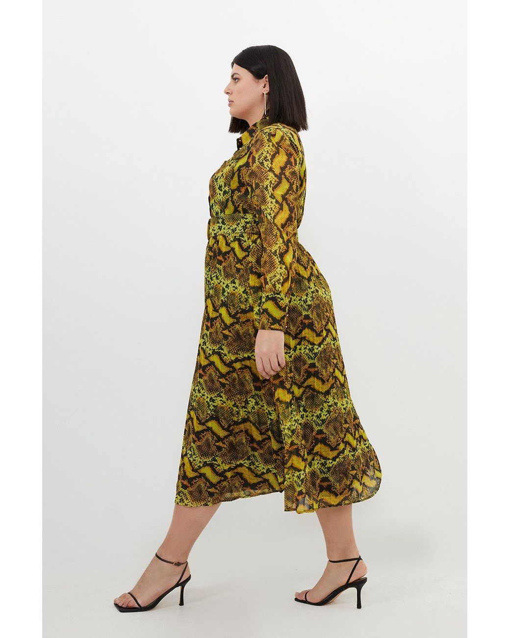 Plus snake print dress deals