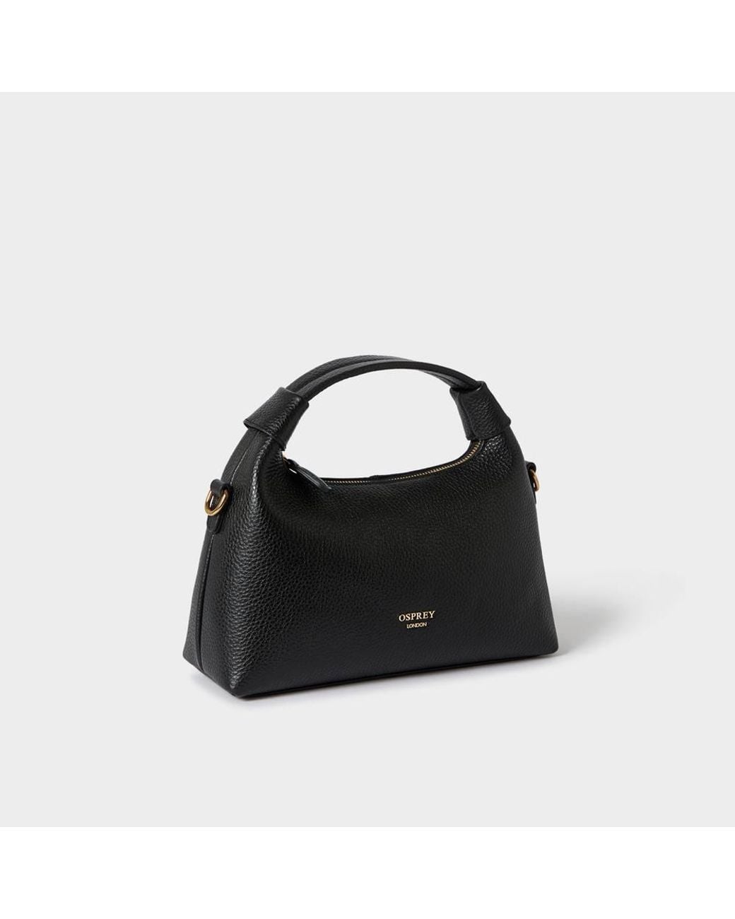 Osprey Black The Alpha Leather Grab & Crossbody Bag