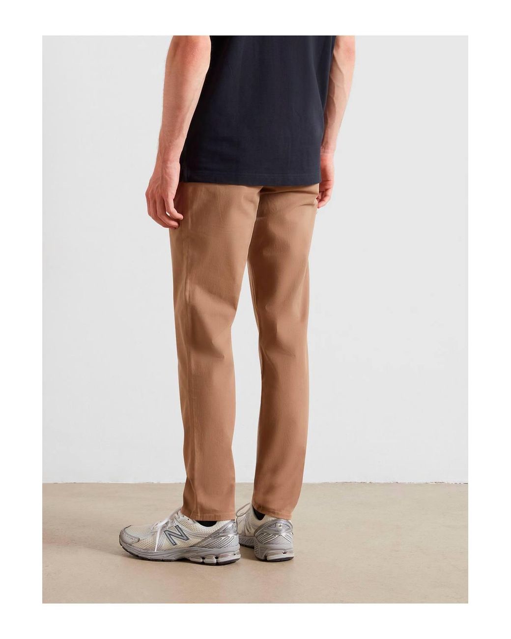 Farah Natural Elm Stretch Chino Trousers for men