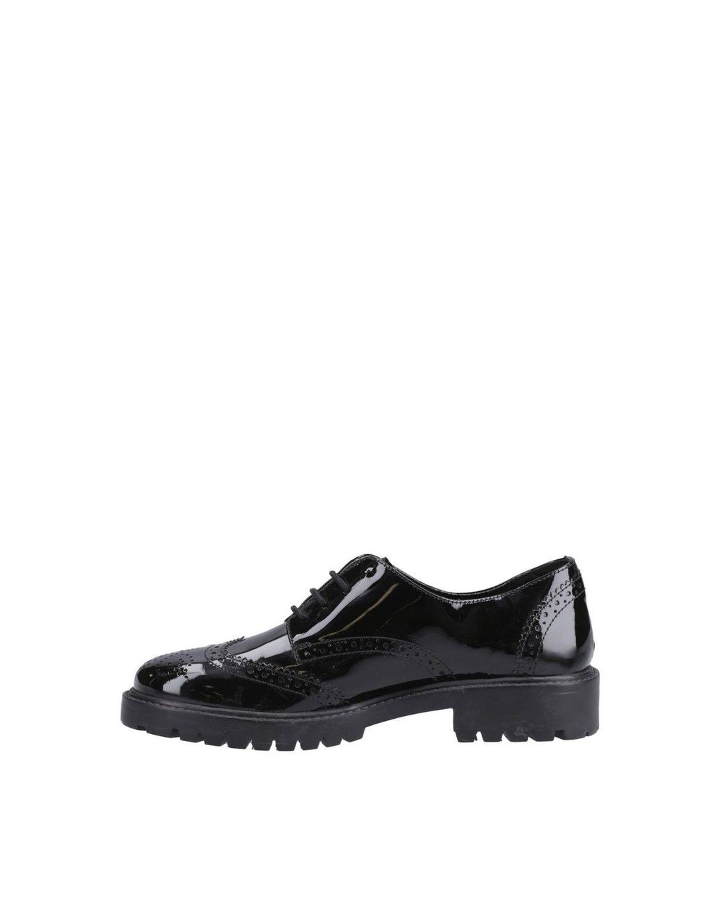 Hush Puppies Black Athena Patent Junior