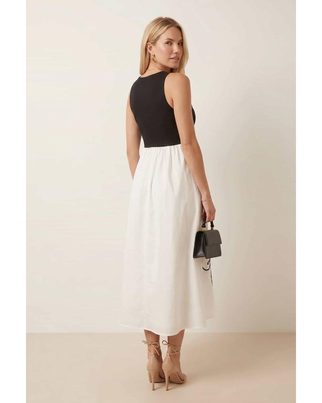 Style Cheat Multicolor Mono Embroidered 2In1 Dress