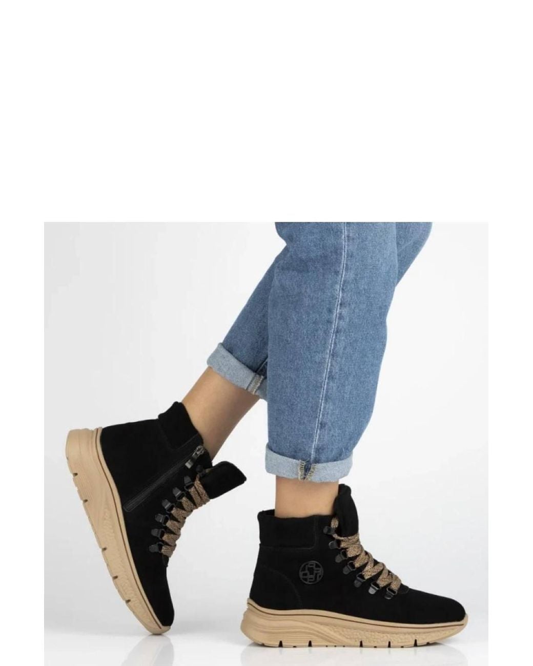 Love Lace Blue Evening Platform Suede Lace Up Boots
