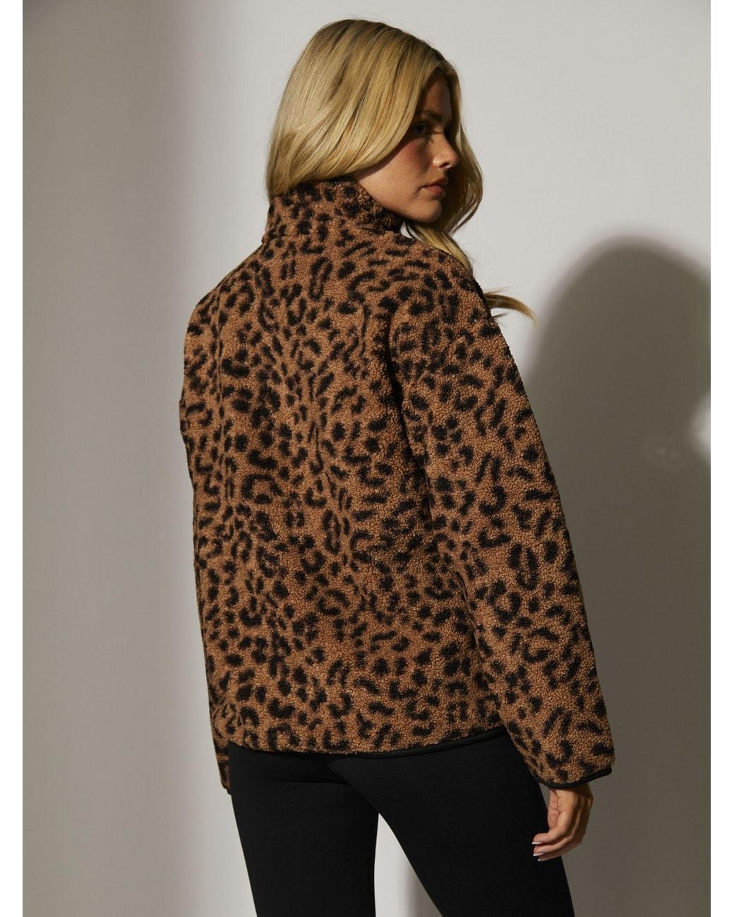 South Beach Brown Borg 1/4 Length Jacket