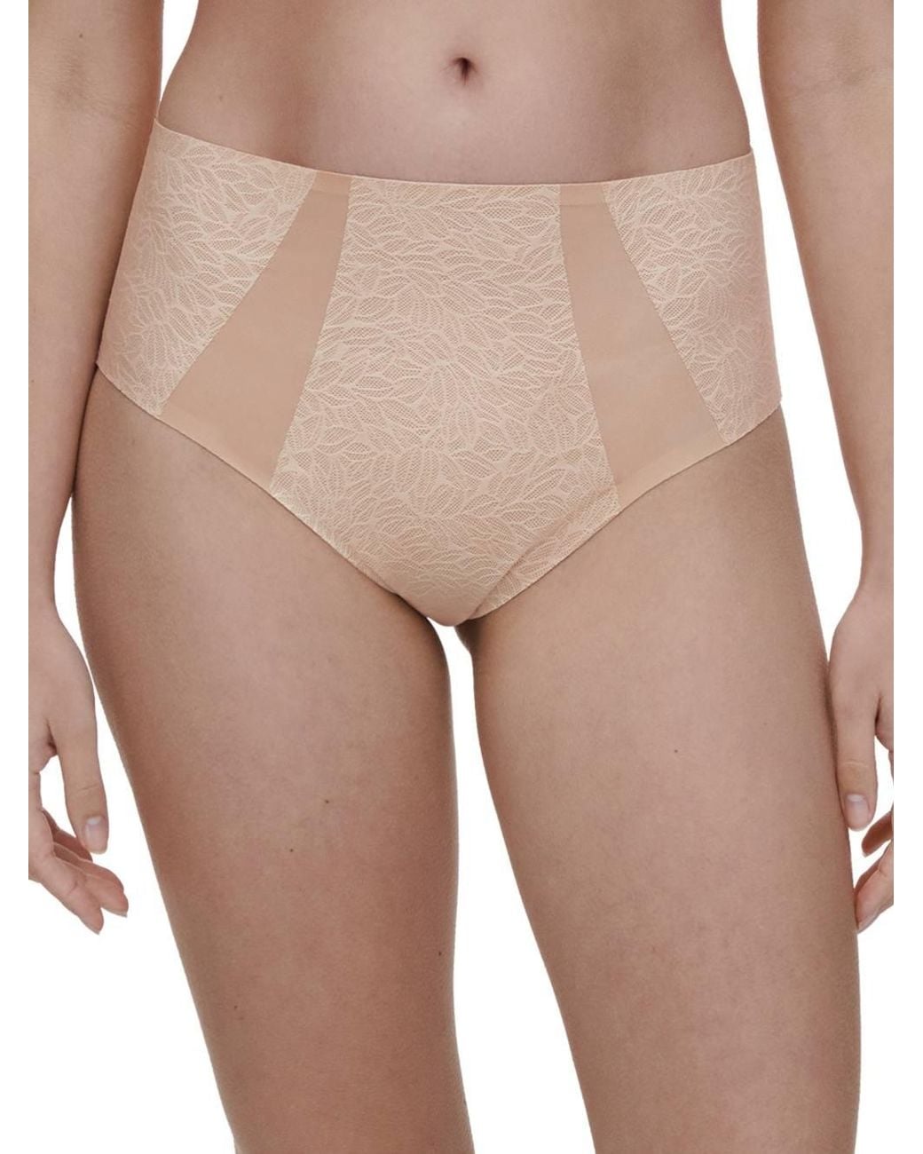 Chantelle Natural Pure Lace High Waist Support Brief