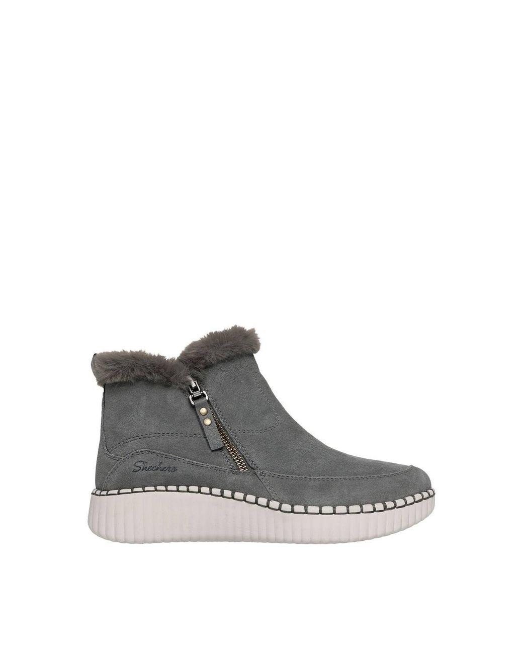 Skechers Gray Wilshire Blvd Fresh Zip Ankle Boot