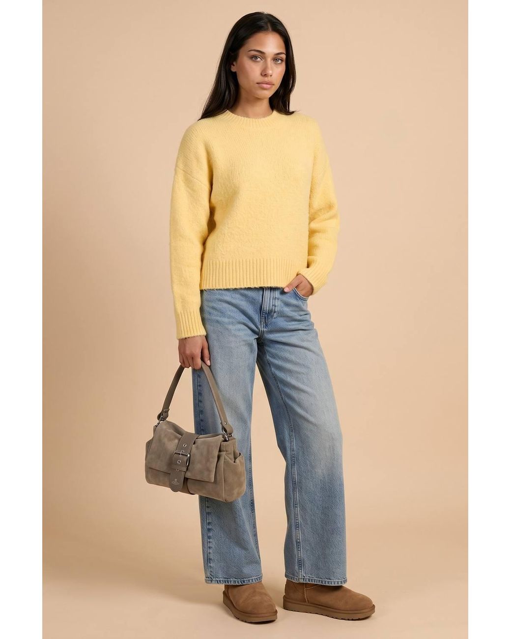 Urban Bliss Blue Wool Blend Jumper