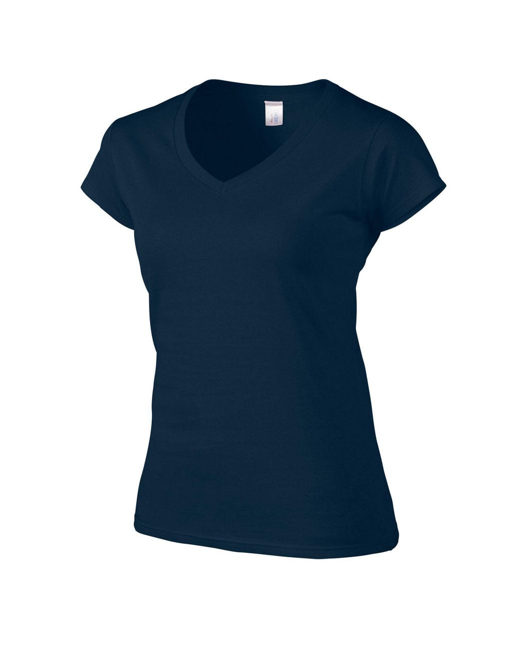 Gildan Blue Soft Style V Neck T-Shirt