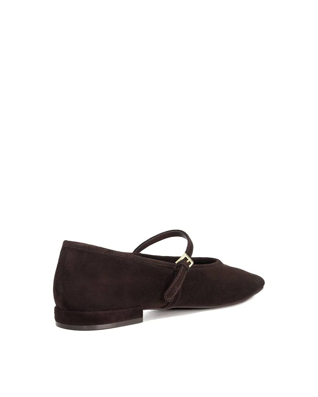 Dune White 'Hearthrob' Suede Ballet Pumps