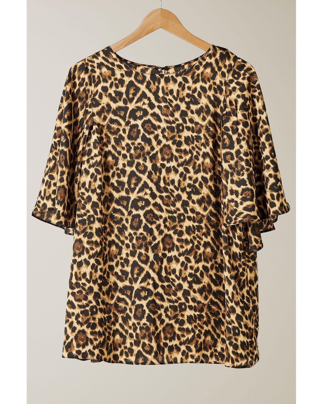 Evans Brown Angel Sleeve Blouse