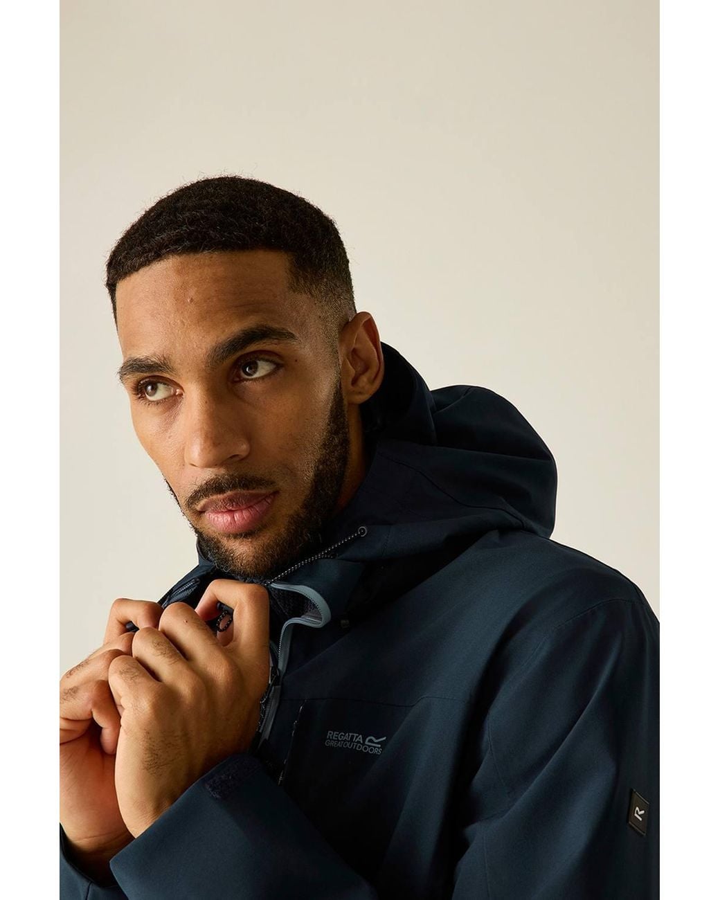Regatta Blue Birchdale Waterproof Shell Jacket for men